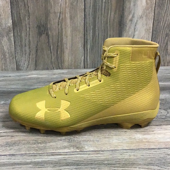 NEW Under Armour UA Hammer MC Football Cleats Gold - Picture 3 of 6